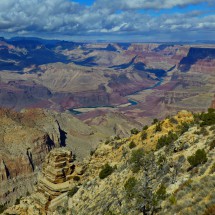 Northern view of Grand Canyon from the Historic Desert View Tower